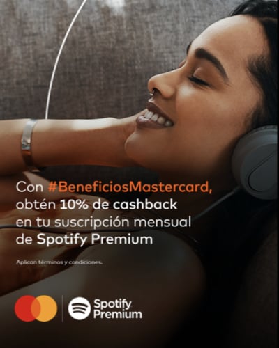 10% Cashback en Spotify